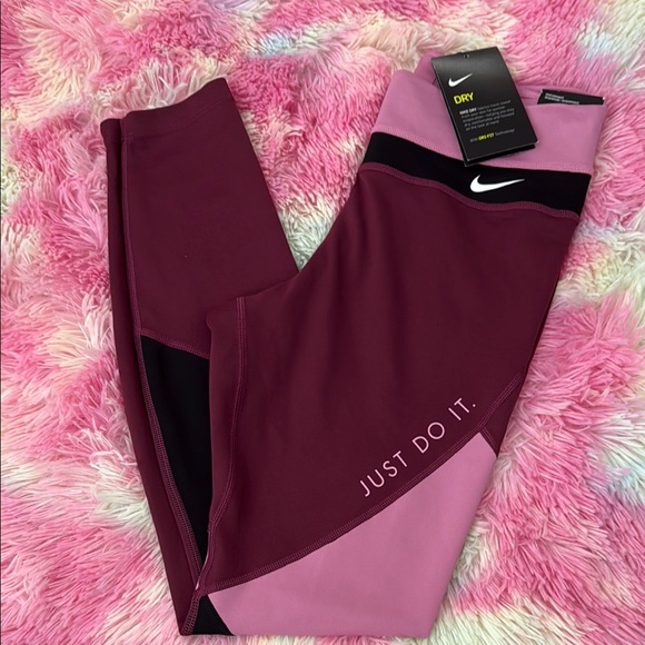 Nike Pants - Nike Pink and Red Performance Leggings